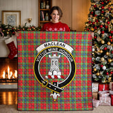 MacLean of Duart Modern Tartan Crest Quilt